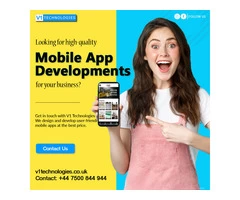 High Quality Mobile App Development - V1 Technologies