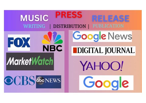 I will write press release and press release distribution, music press release