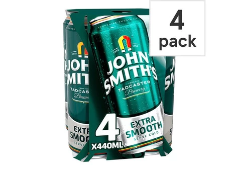 John Smiths Extra Smooth 4 x 440ml Cans [PM £4.95 ], Case of 6