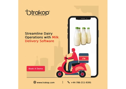 Experience Dairy Excellence with Trakop's Milk Delivery Software