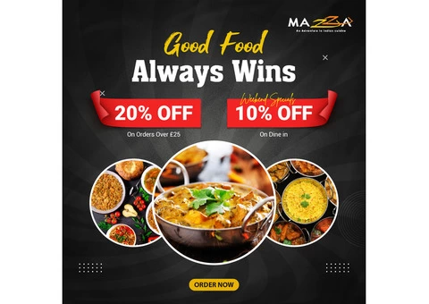 Mazza Indian Restaurant | A 20% Discount on the food you love!