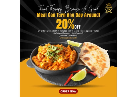 20% Discount for Collection when Spend Over £20