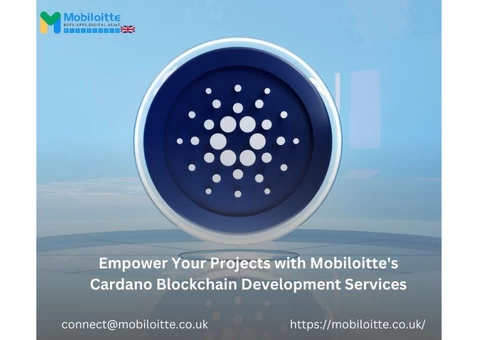 Empower Your Projects with Mobiloitte's Cardano Blockchain Development Services