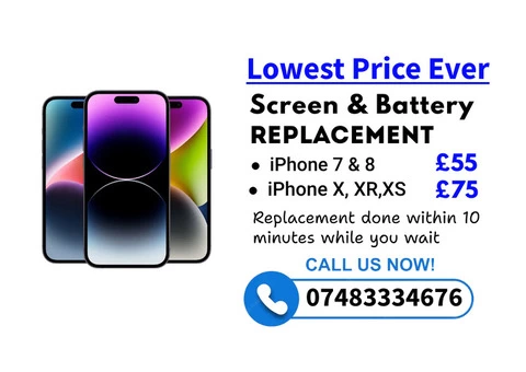 iPhone Screen & Battery Replacement At Lowest Price Ever - 2/2