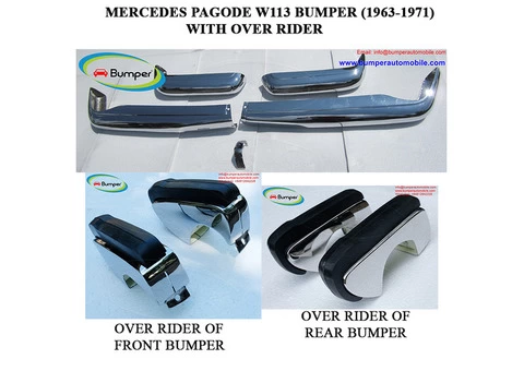 Mercedes Pagode W113 bumpers with over rider (1963 -1971) - 1/4