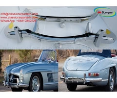 Mercedes 300SL Roadster bumpers (1957-1963) by stainless steel