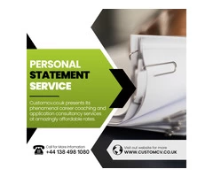 Personal statement writing service in UK