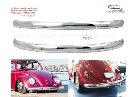 Bumpers VW Beetle blade style (1955-1972) by stainless steel - 1/4