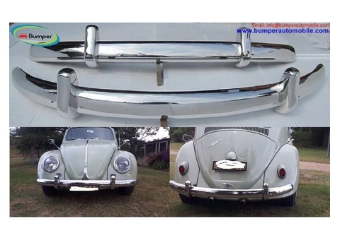 Volkswagen Beetle Euro style bumper (1955-1972) by stainless steel - 1/4