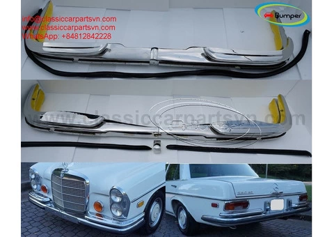 Mercedes W108 and W109 bumpers (1965-1973) by stainless steel - 1/5