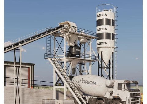 CONCRETE BATCHING PLANT 30 m3 – PAN MIXER- FREE SHIPPING - 1/6
