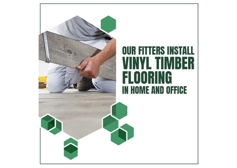 Our Fitters Install Vinyl Timber Flooring in Home and Office