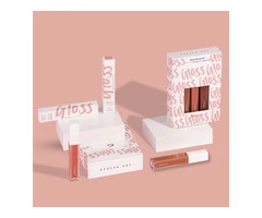 Pink lip gloss packaging boxes