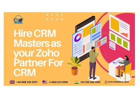 Hire CRM Masters as your Zoho Partner For CRM