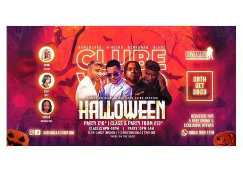 London's Spookiest Saturday Kizomba Party: Clube Vicio - Halloween Edition