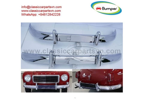 Volvo PV 544 Euro bumper (1958-1965) stainless steel - 1/4