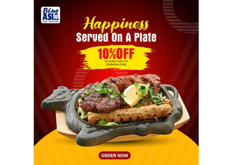 10% off on orders over £15 from Blue Asia Uckfield (Collection only)