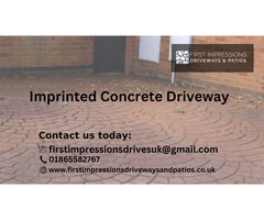 Install Imprinted Concrete Driveway