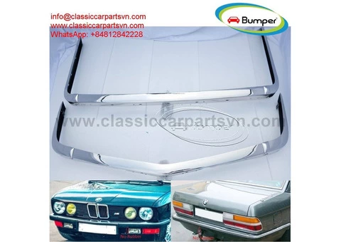 BMW E28 bumper (1981 - 1988) by stainless steel - 1/4