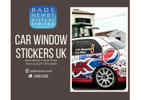 Buy Premium Looking Car Window Stickers In UK At The Lowest Price