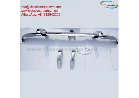 Triumph TR3A (1957-1962) bumpers by stainless steel NEW - 3/4