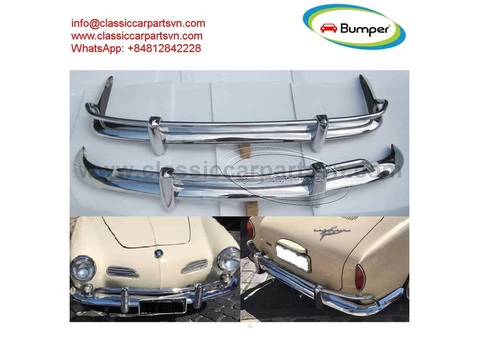 Volkswagen Karmann Ghia US type bumper (1955 – 1966) by stainless steel - 1/4