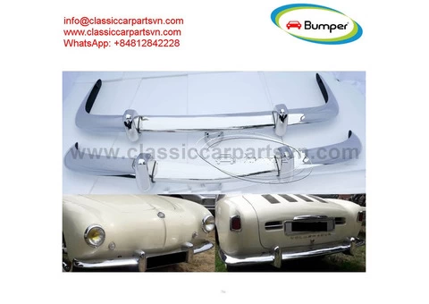 Volkswagen Karmann Ghia Euro style bumper (1967-1969) by stainless steel - 1/4