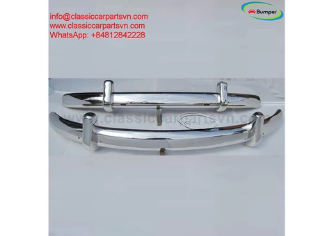 Volkswagen Beetle Euro style bumper (1955-1972) by stainless steel - 3/4