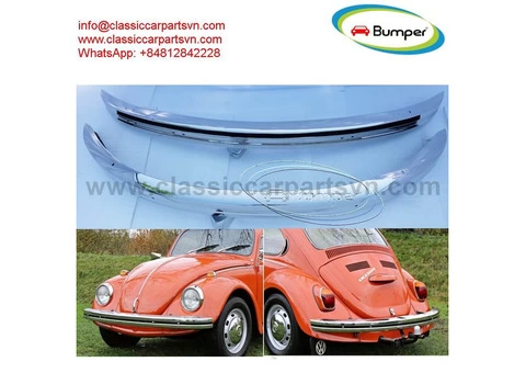 Volkswagen Beetle bumper type (1968-1974) by stainless steel - 1/4