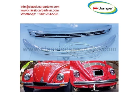 Volkswagen Beetle bumpers 1975 and onwards by stainless steel - 1/5