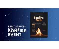 Ignite Your Event with Bonfire Poster Printing