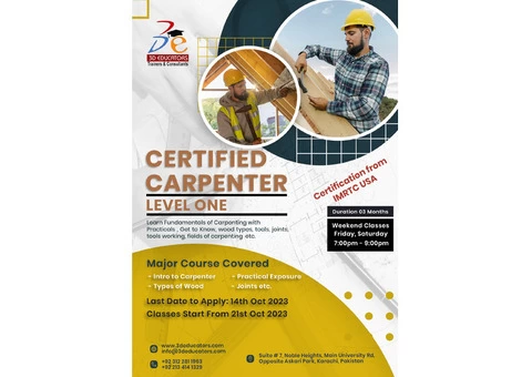 CERTIFIED CARPAINTER LEVEL ONE