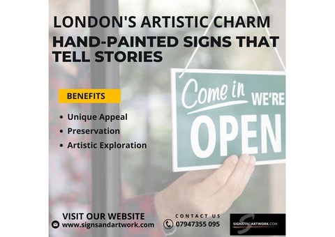 Crafting London's Charm: Hand-Painted Signs That Tell Stories