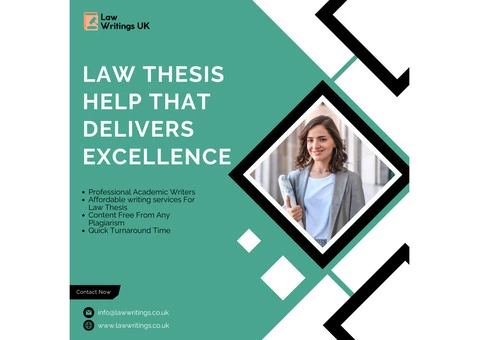 Get the professional help in Law Thesis Writing Service