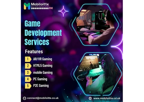 Leading Game Development Services -Mobiloitte UK