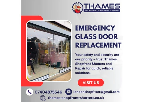 Emergency Glass Door Replacement: Thames Shopfront