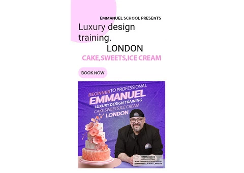 Luxury design training.Cake,sweets,ice cream.LONDON - 3/8