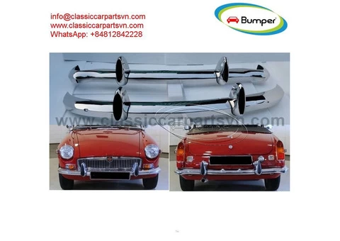 MGB bumpers with rubber on over rider(1962-1974) - 1/4