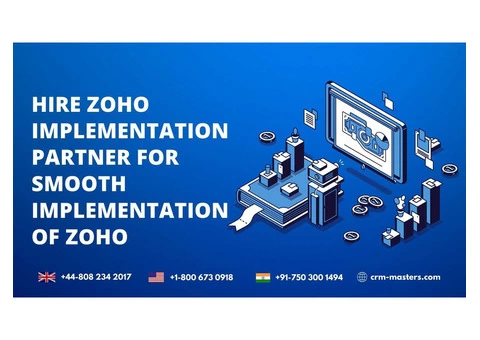 Hire Zoho Implementation Partner For Smooth Implementation of Zoho
