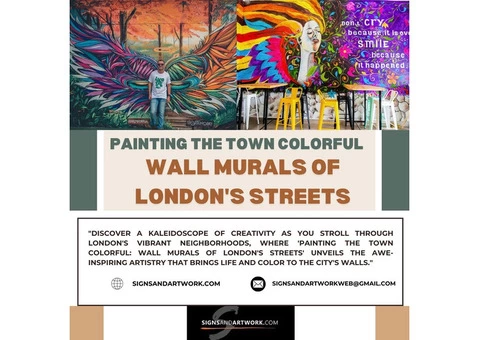 Capture the Essence of London with Custom Wall Mural Paintings