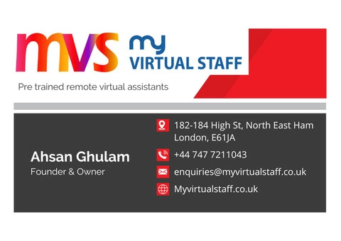Pre trained virtual assistants at your service. Just £2.3/hour | 176 hours/month - 1/5
