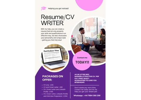Resume/CV Writing Services