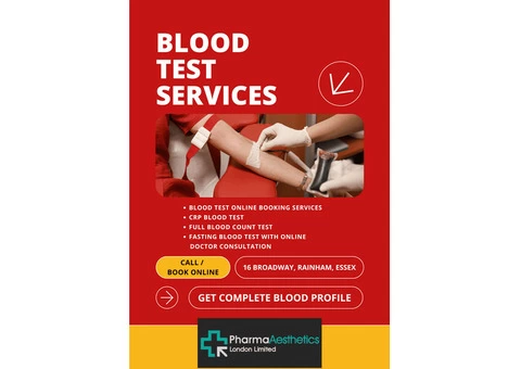 Doctor Perspective: Blood Test Online Services by Pharma Aesthetics in Essex, London