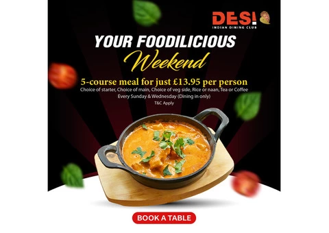 Desi Indian Dinging Club | indian restaurant in near me | indian takeaway near me