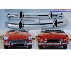 MGB bumpers with rubber on over rider(1962-1974)