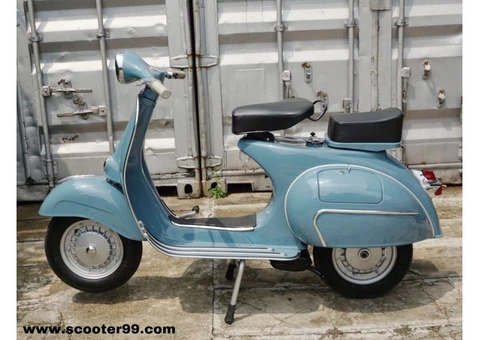 Vespa Scooter VBB Medium Blue - 1/6