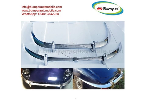 Jaguar E-Type XKE Series 2 (1969- 1971) bumper by stainless steel - 1/4