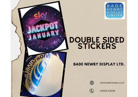 Double Sided Stickers for Versatile Bonding | Bade Newby Display Ltd.