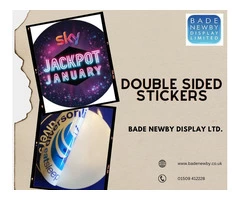 Double Sided Stickers for Versatile Bonding | Bade Newby Display Ltd.