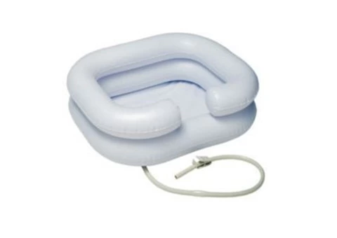 Hair Washing Tray designed for use on a bed.